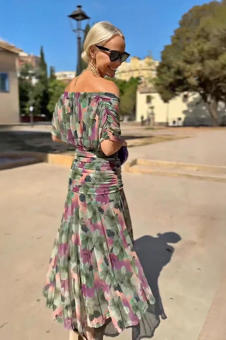 Valentina | Elegant Maxi Party Dress with V-Neck