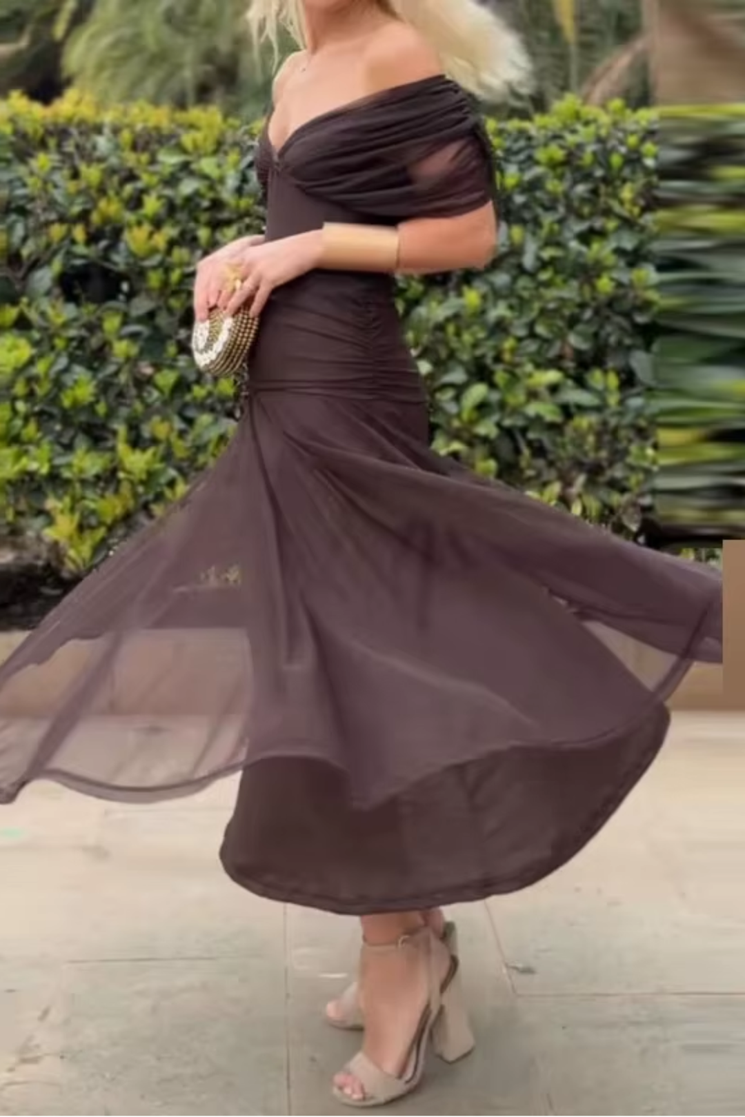 Valentina | Elegant Maxi Party Dress with V-Neck