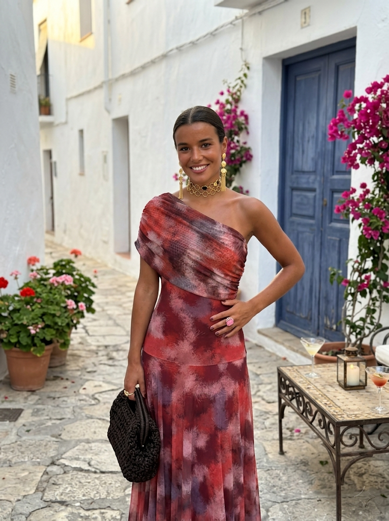 Grace - Draped Off-Shoulder Dress