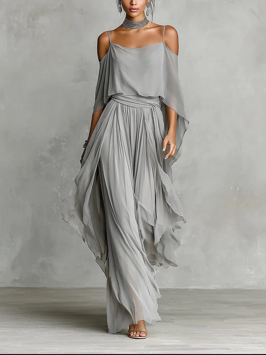 Marvynne™ Gray Flowing Set